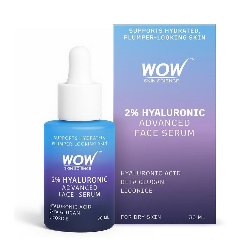 WOW 2% Hyaluronic Acid Face Serum Deep Hydration for Plump Skin