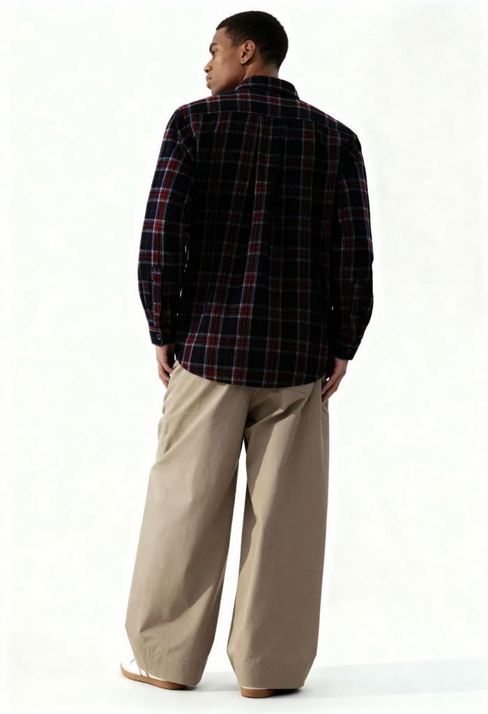 Check Corduroy Shirt 011 // regular fit — photo 3