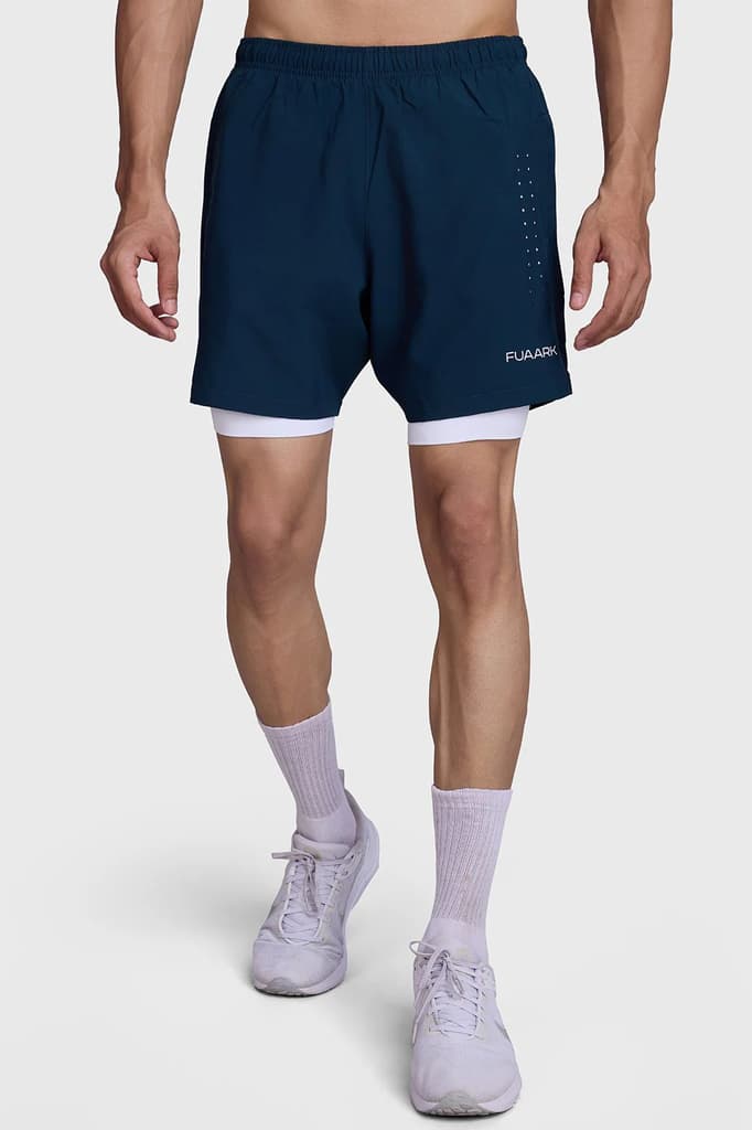 2 in 1 Laser Shorts Pine Green — S