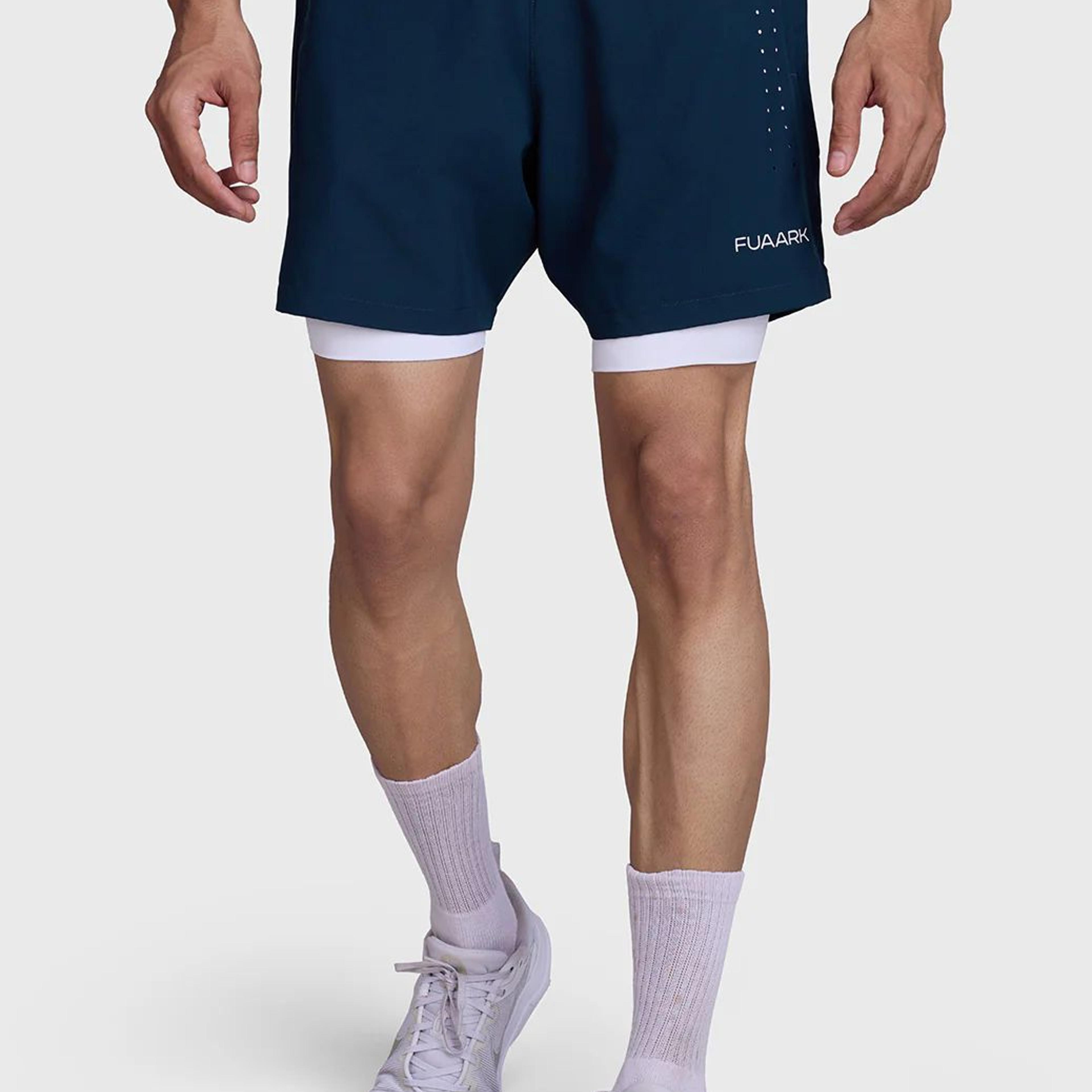 2 in 1 Laser Shorts Pine Green