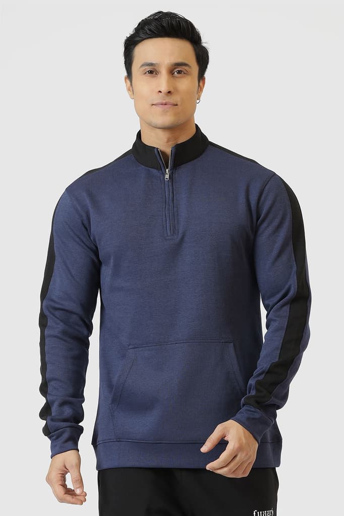 Alpine Pullover Navy/Black — S