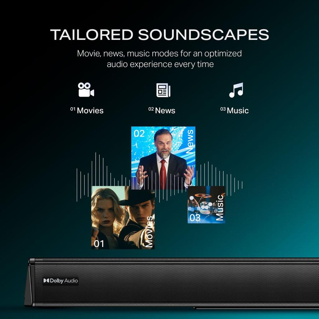 boAt Aavante Thump Plus | 200W 2.1 Channel Soundbar with Wired Subwoofer, Multi-Connectivity & EQ Modes — photo 5