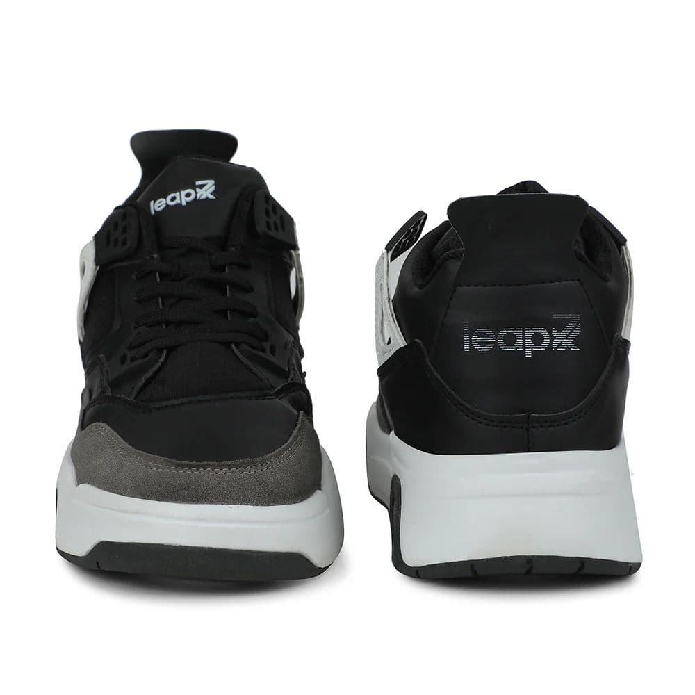 Leap7x Black Casual Sneakers For Men RETRO-02 By Liberty — photo 6