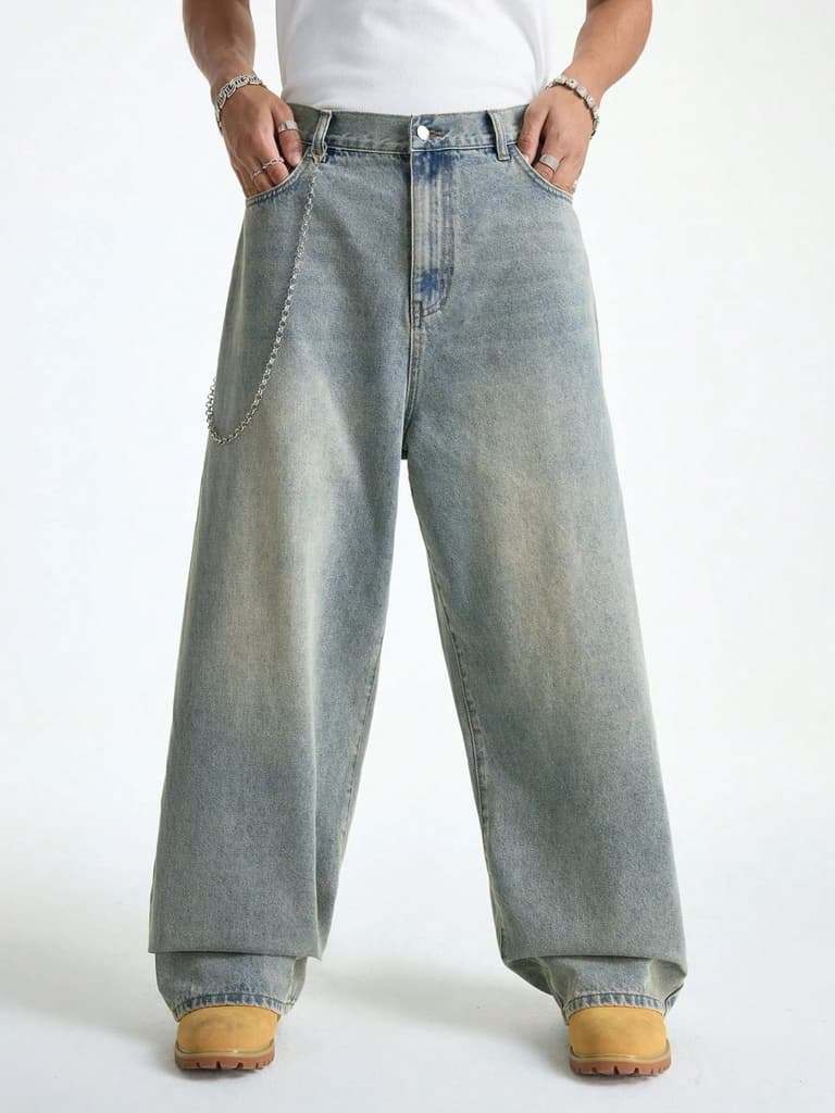 Untamed Blue Baggy Jeans — photo 4
