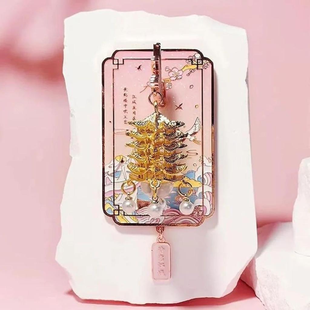 Light-Up Lantern Fridge Magnet | LED Pagoda Decorative Magnet — photo 2