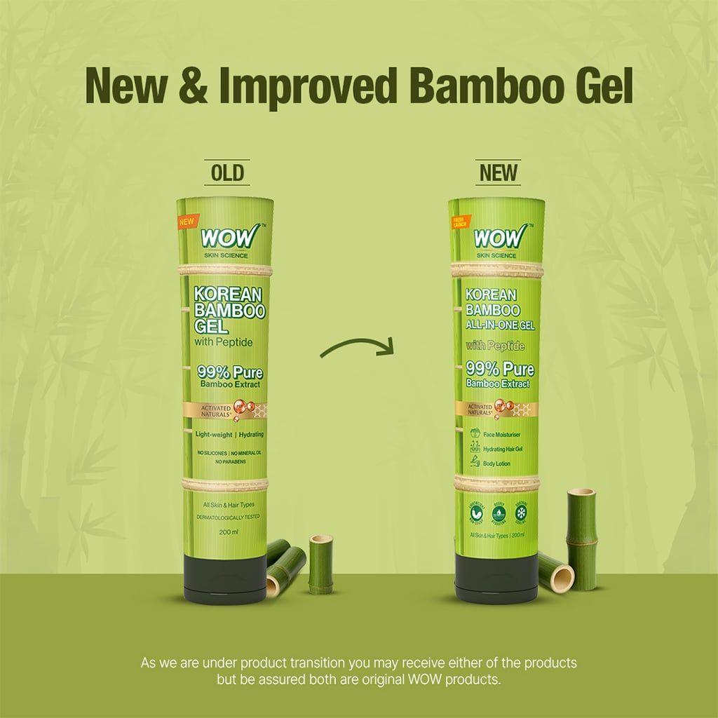 Korean Bamboo Gel Lightweight Hydration for Skin & Hair