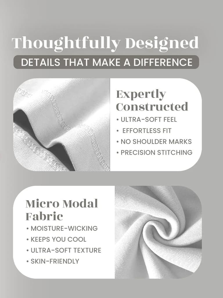 Ultra-Soft Micromodal Camisole Top - Pack of 2 — photo 9