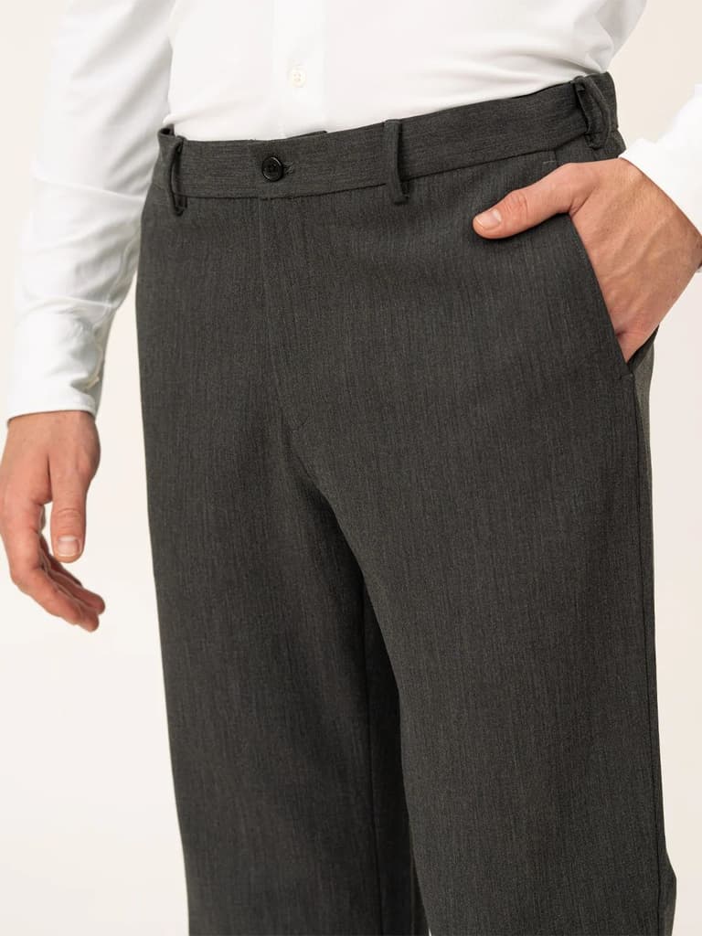 Decision Grey Pro.Stretch Formal Trousers