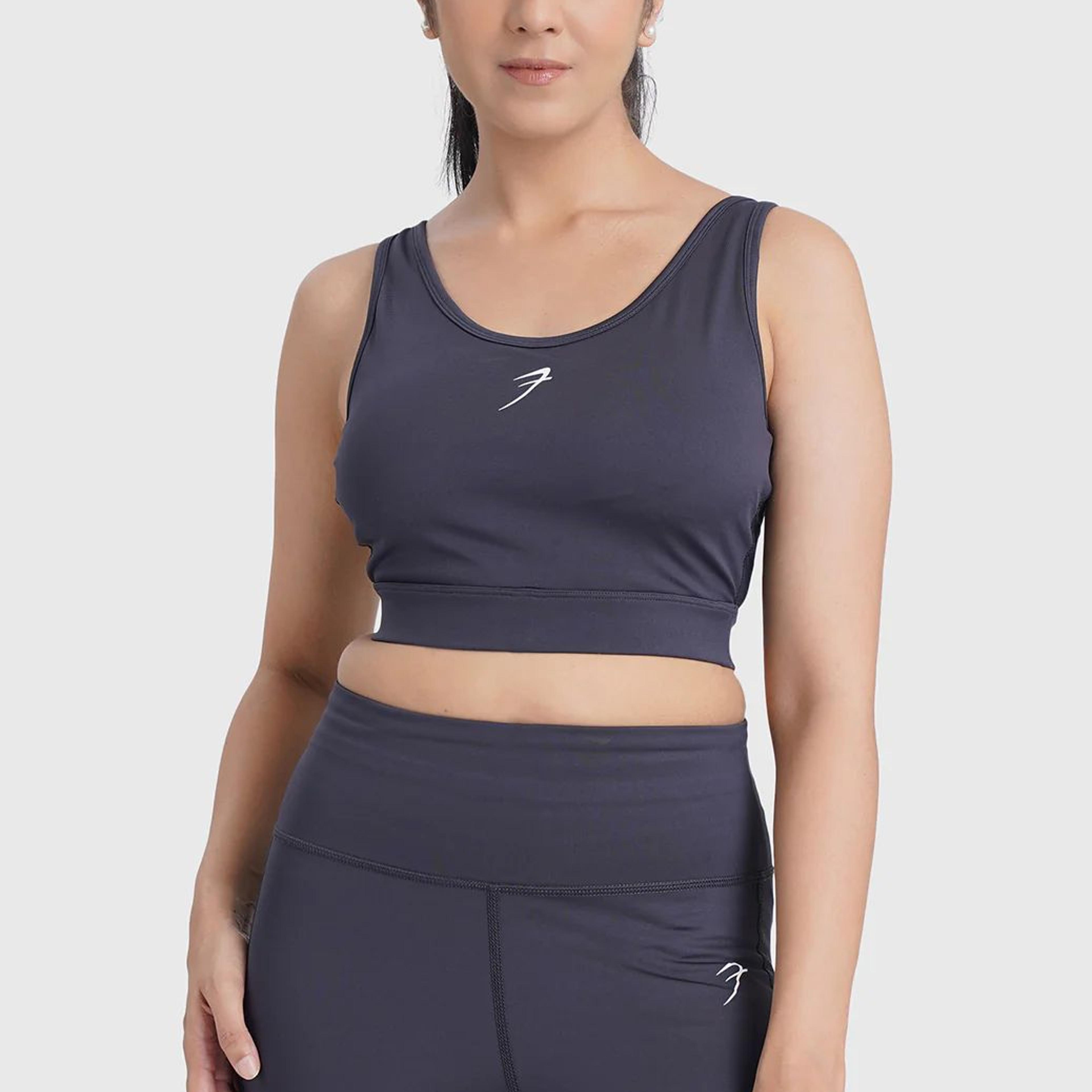 Active Full Support Sports Bra Coal