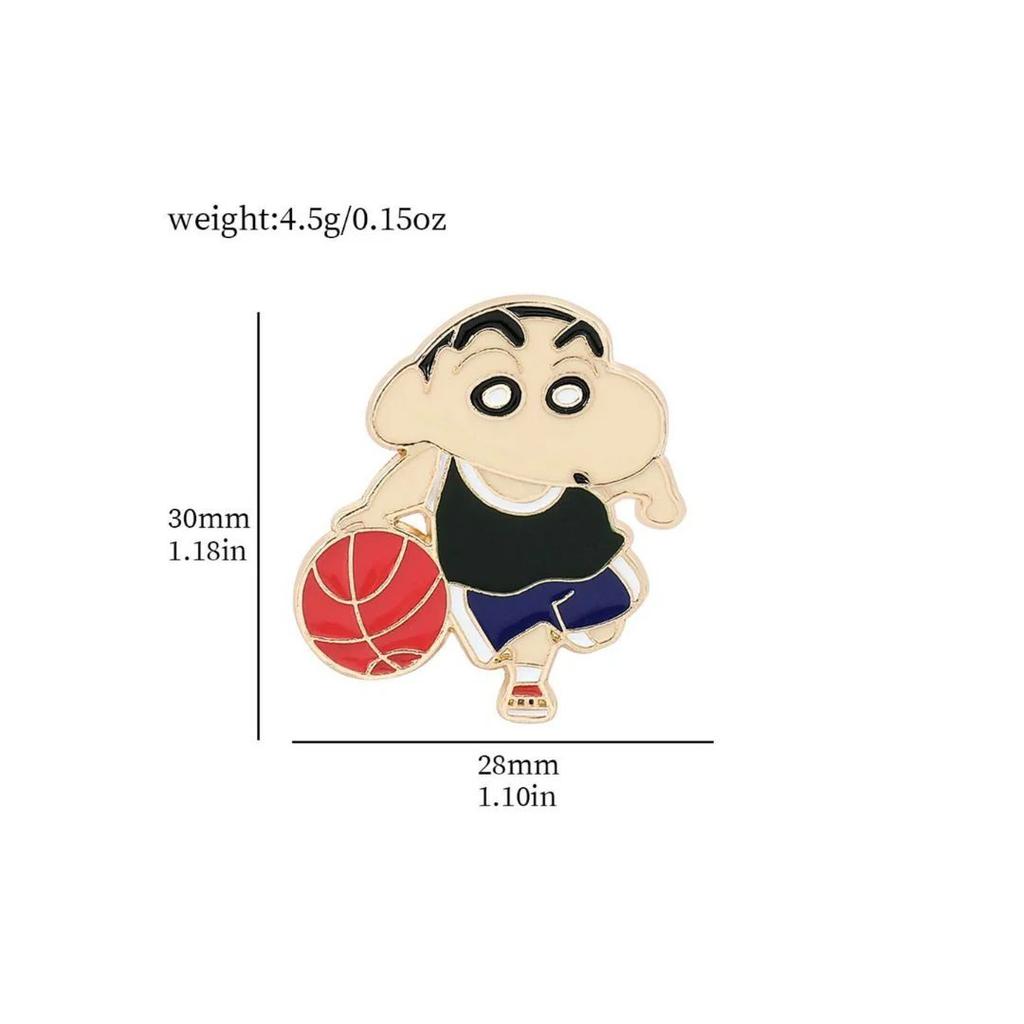 Loveable Shin Chan Lapel Pins | Metallic Enamel Badges — photo 3