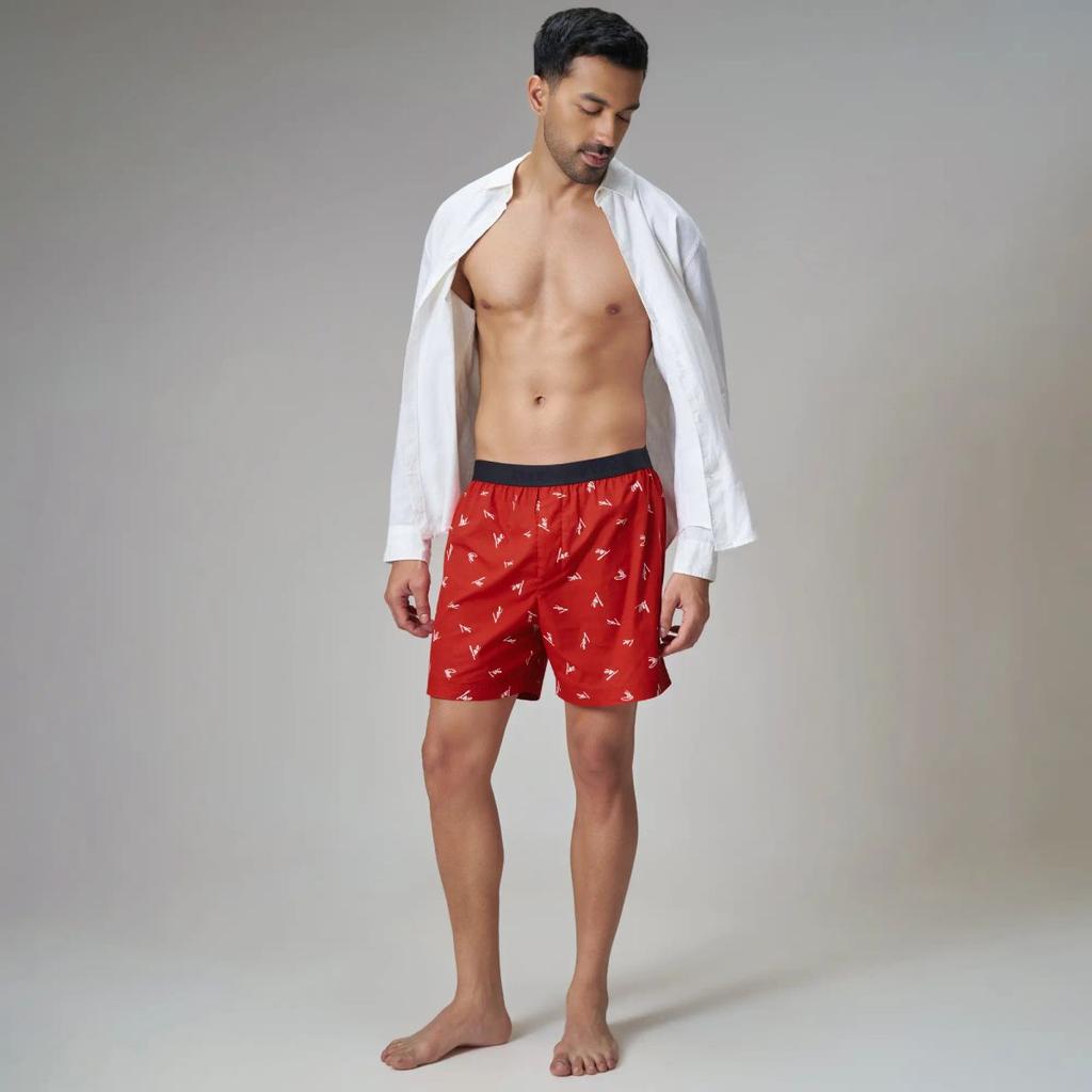 Printed Inner Boxers - Lovestruck Red — photo 3