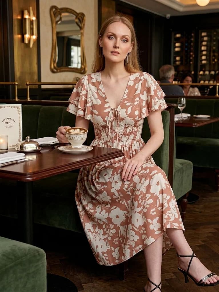 Cory Edge Garden muse dress- Floral printed — photo 2