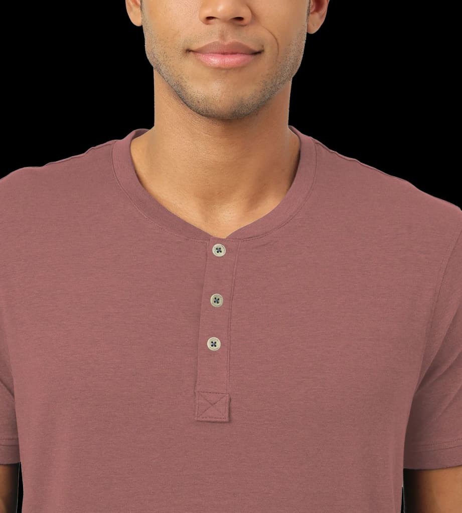 Cuban Peach Henley 2.0 - Half Sleeves (Pack Of 1) — photo 4