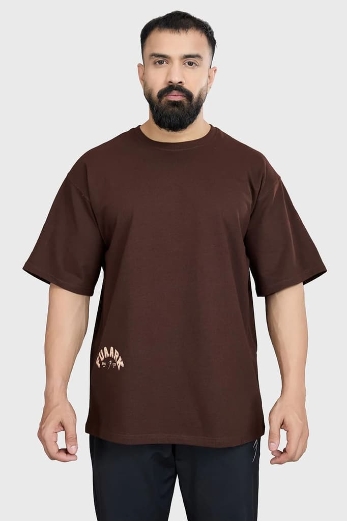 Bull Oversized T-shirt Coffee — photo 5
