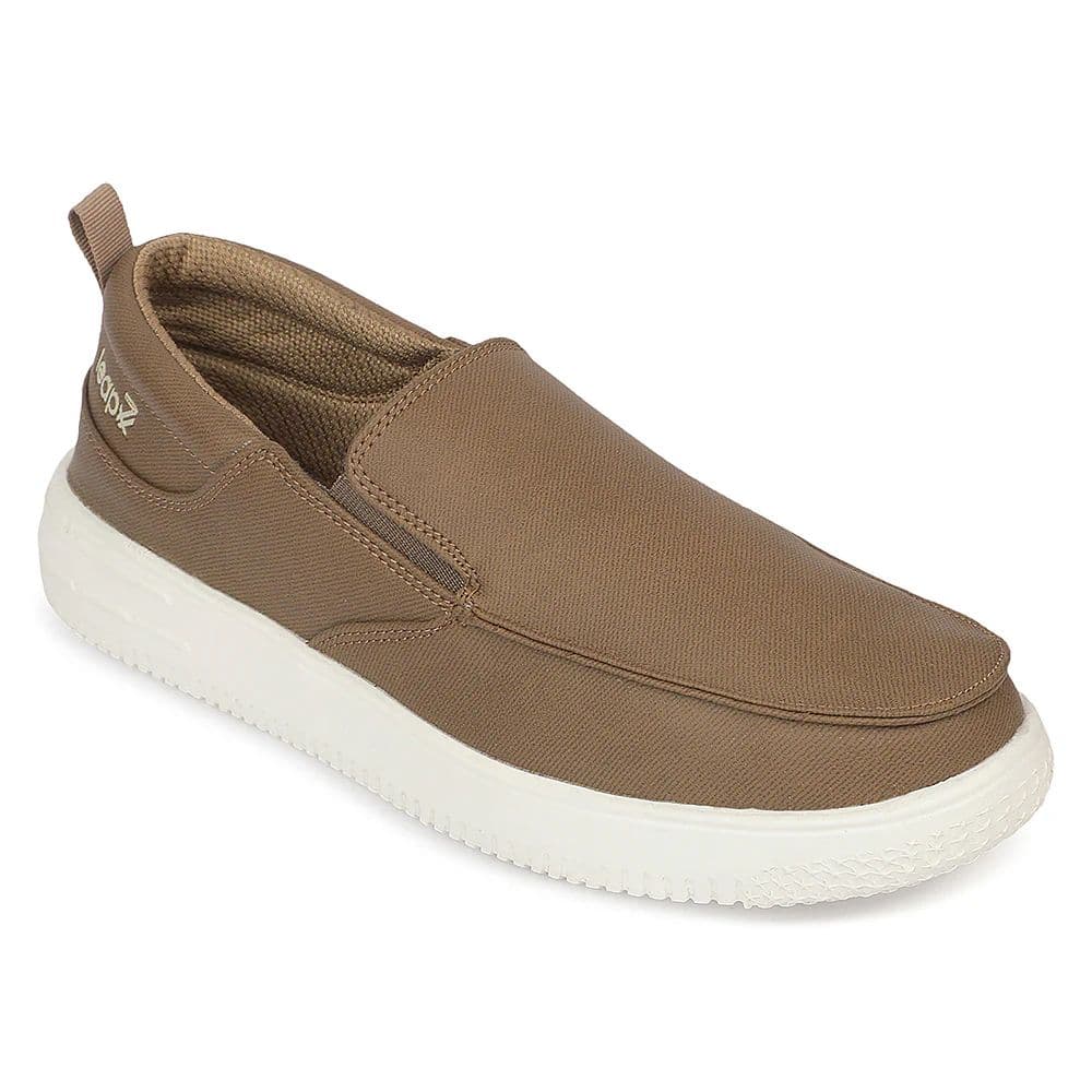 Leap7X PRIMESTEPE Brown Casual Non Lacing Sneakers for Men — 6/40 / Brown