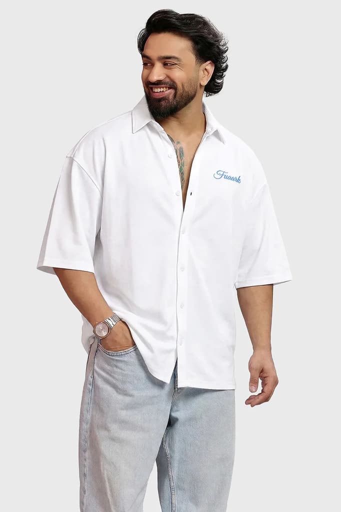 Off Duty Oversized Shirt White — photo 4