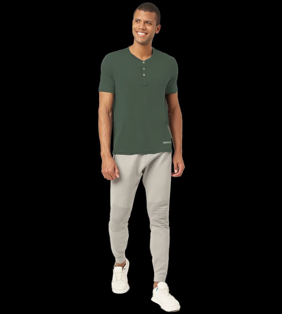 Black Forest Green Henley 2.0 - Half Sleeves (Pack Of 1) — photo 6