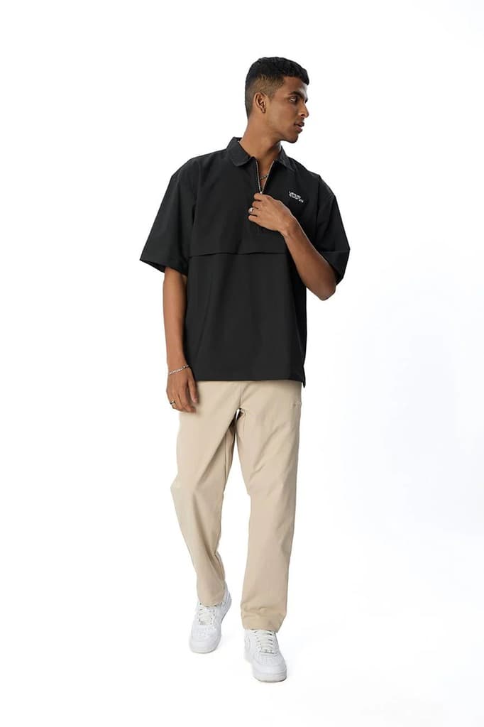 Versatile Relaxed Fit Trousers // Khaki — photo 4