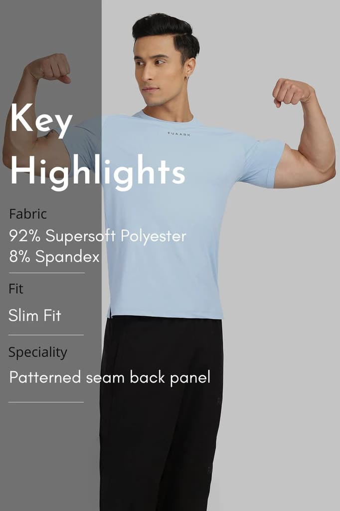 Sleek T-shirt Sky Blue — photo 6