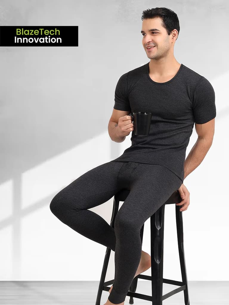 BlazeTech Thermal Vest Half Sleeves | Dark Grey — photo 6