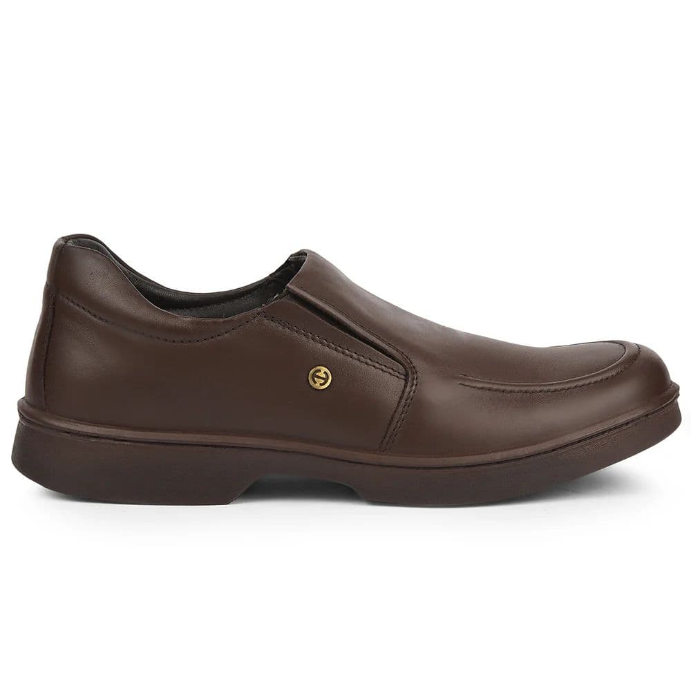 Healers Dark Brown Formal Non Lacing Moccasins For Men 204608AN By Liberty — photo 2
