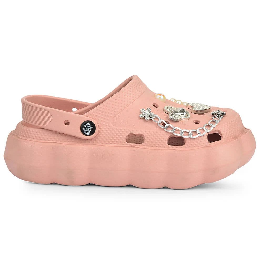 A-HA Peach Casual Sling Back Clogs For Women ZQ-SH-012 By Liberty — photo 2