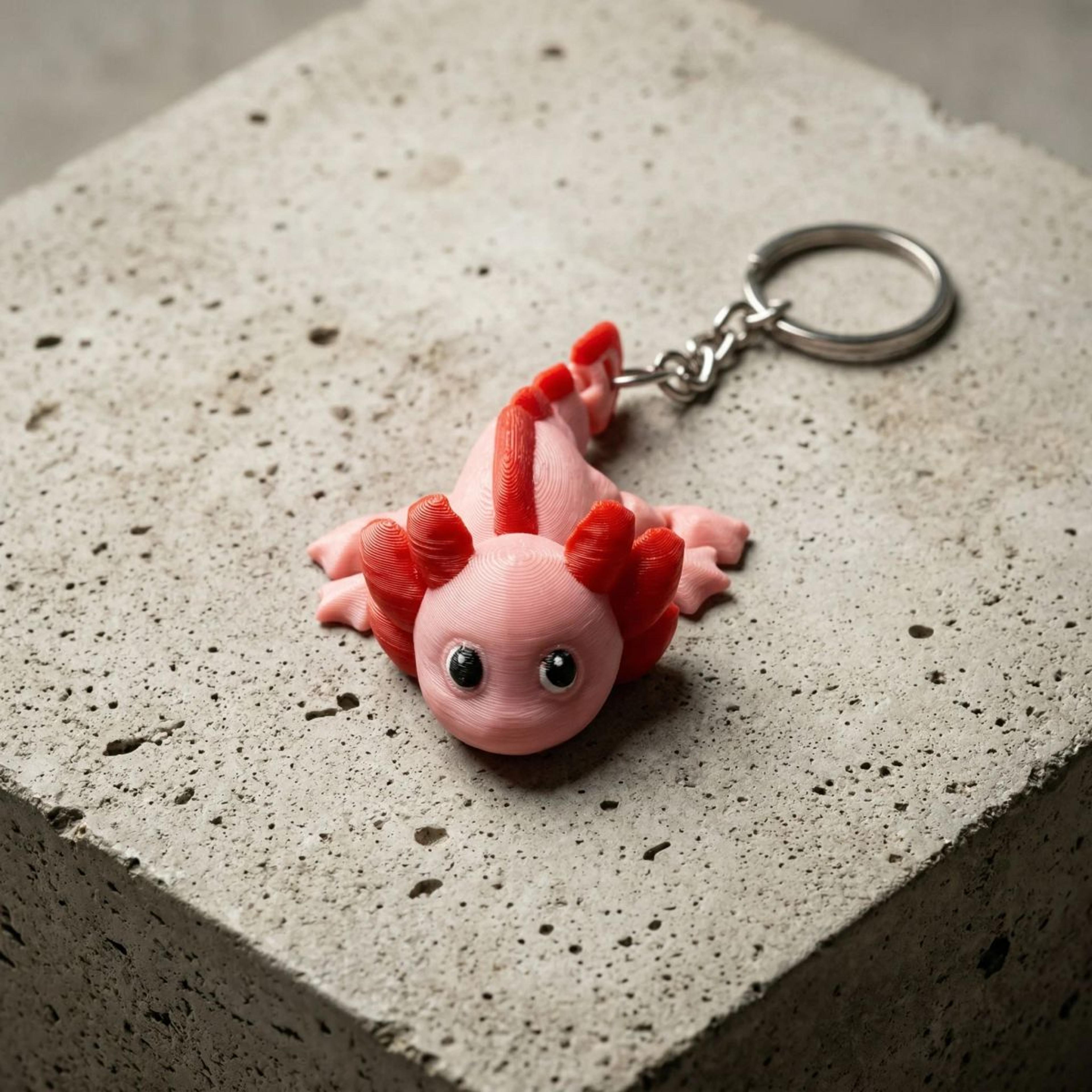 Axolotl Keychain