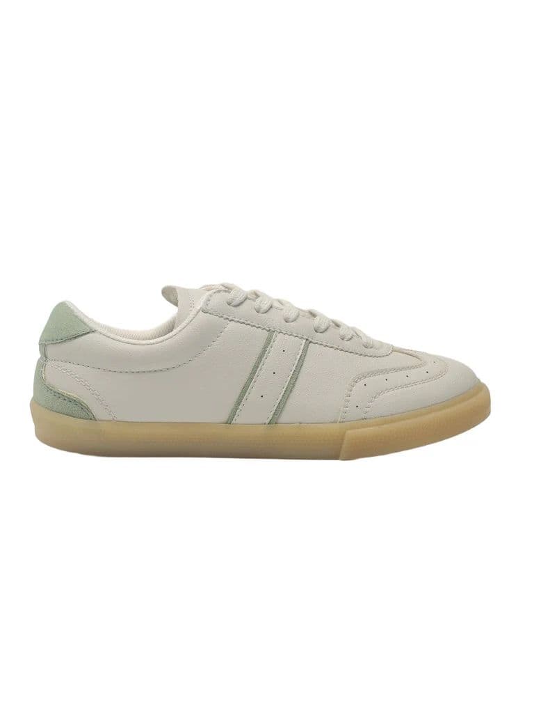 LUNA BLU Ivory Perforated Lace-Up Trainer Sneakers — photo 2