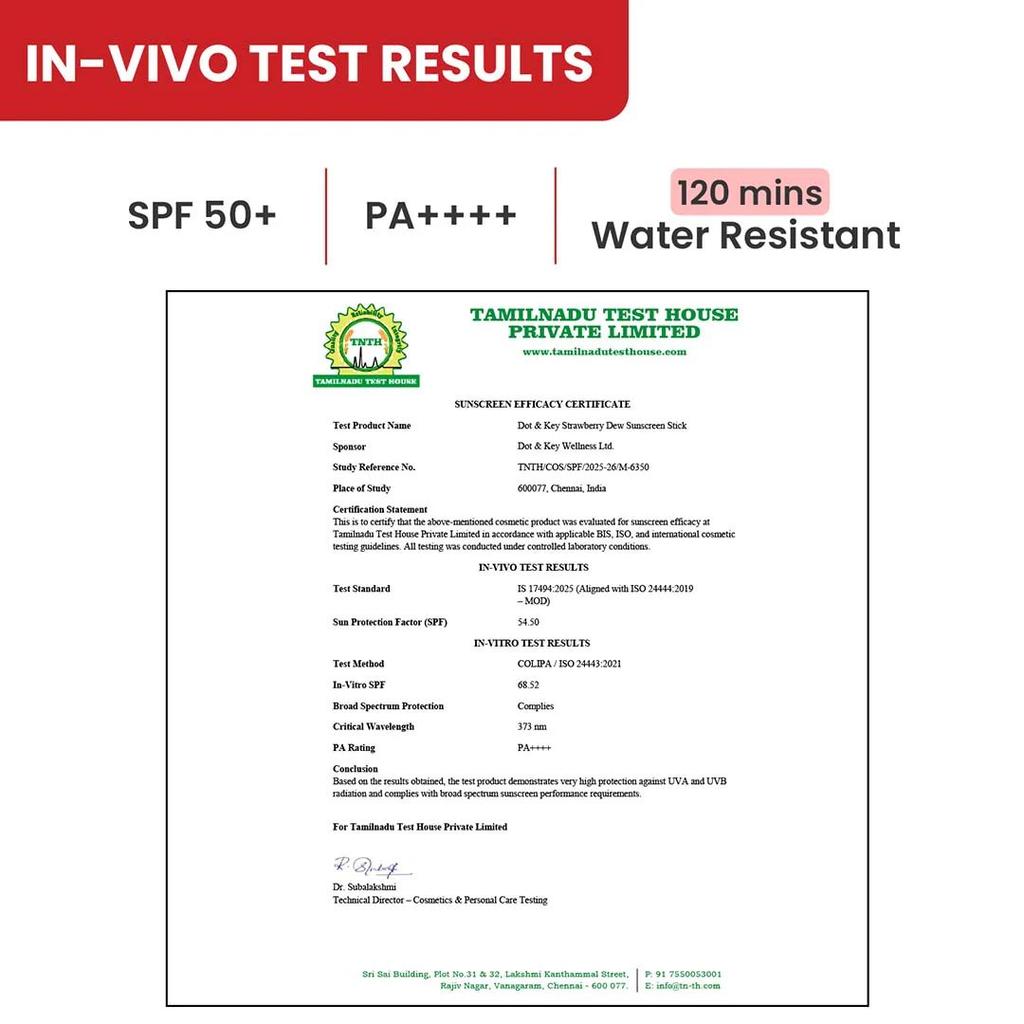 Strawberry Sunscreen Stick, In-Vivo Tested SPF 50+ PA++++ — photo 2