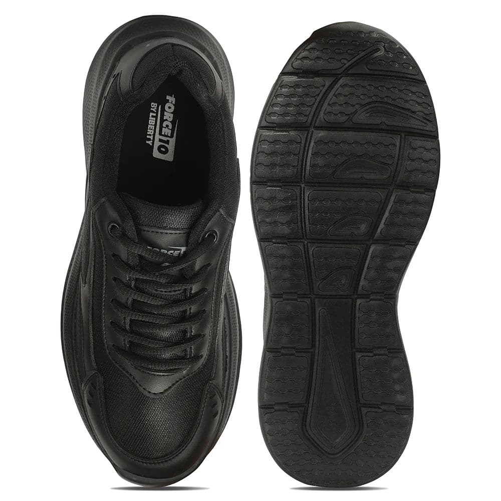 Force 10 SOFTSTEP-L Black School Uniform shoes for Kids by Liberty — photo 4