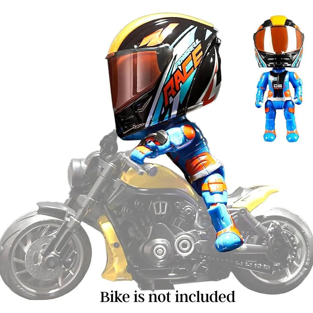 Helmet Metal Mini Figure – Die-Cast Transforming Racing Action Figure (2-in-1 Helmet to Hero) — photo 5