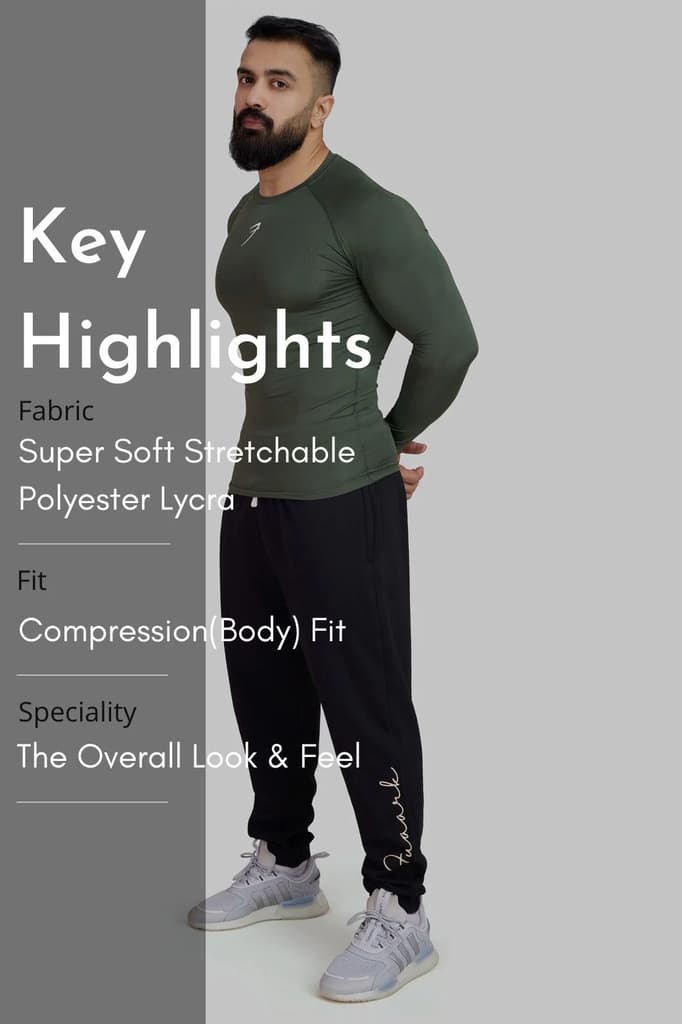 Compression Fullsleeves T-shirt Olive — photo 8