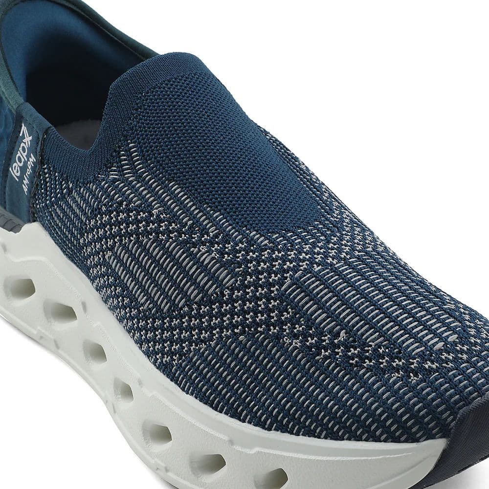 Leap7x Teal Blue Sports Walking Shoes For Men AIRFLOW-1 By Liberty — photo 5