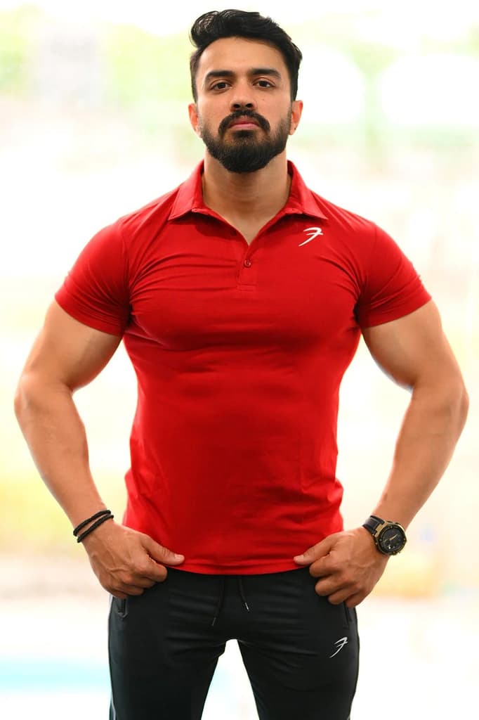 Polo T-shirt Maroon — photo 3