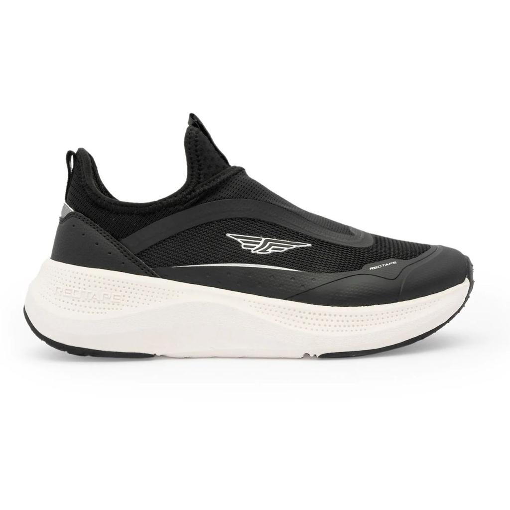 Walking Shoes for Women in Black and White | Slip-On Shoes — photo 2
