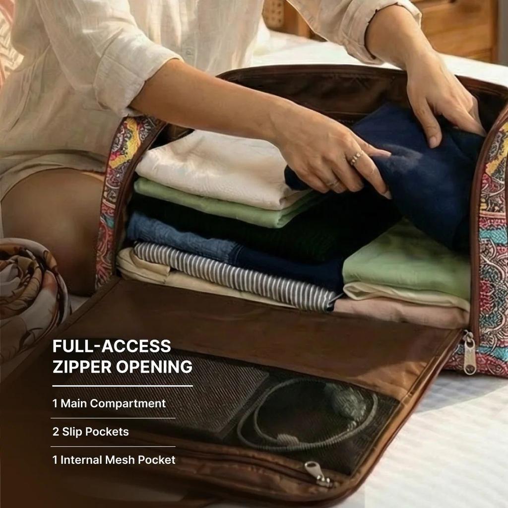 Multicolor Mandala Print Weekender Duffle Bag — photo 3