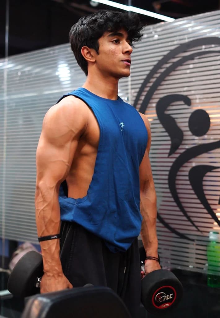Drift Deep Arm Tank Teal — S