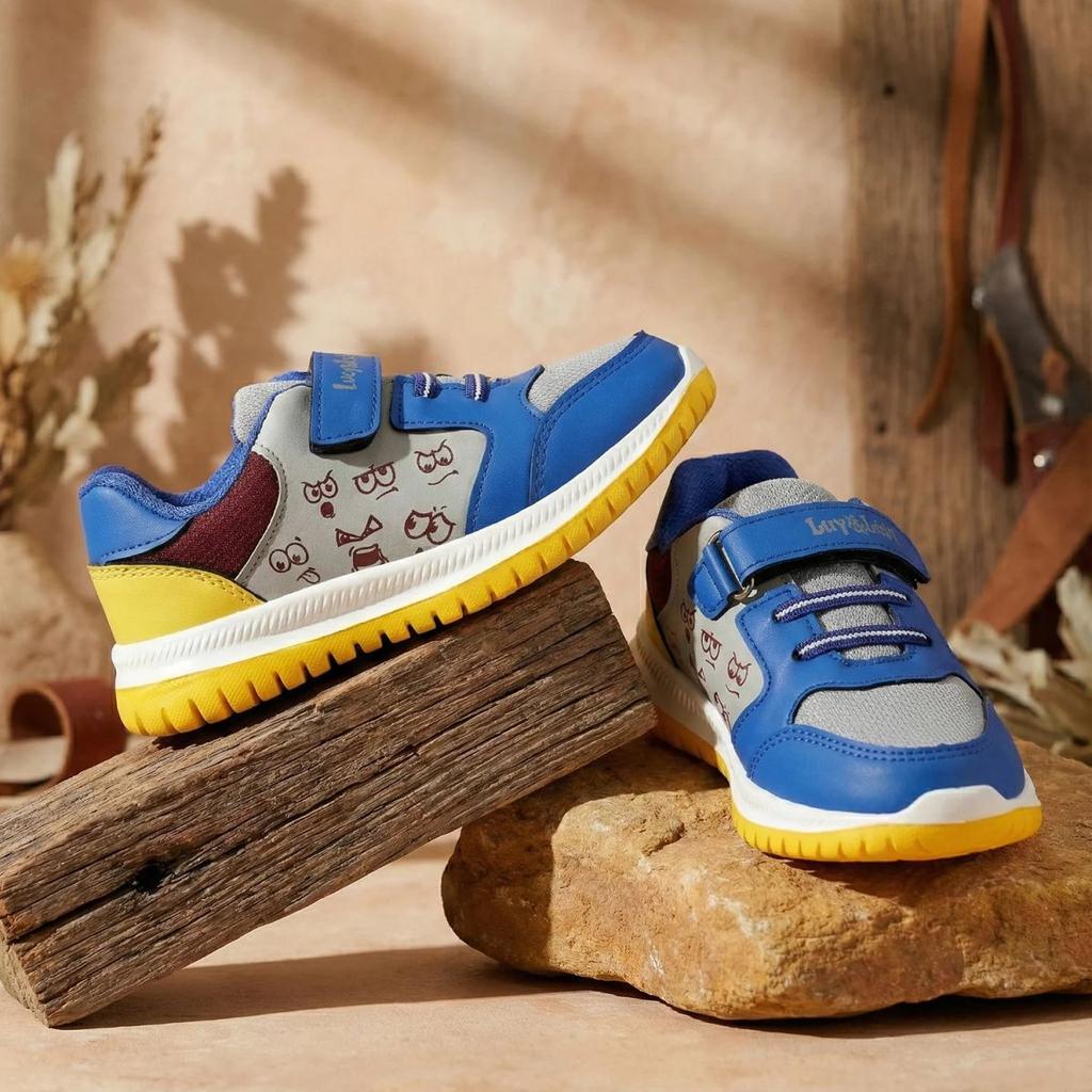 Lucy & Luke Royal Blue Sports Non Lacing Walking Shoes for Kids JAMIE-K5E by Liberty — photo 3