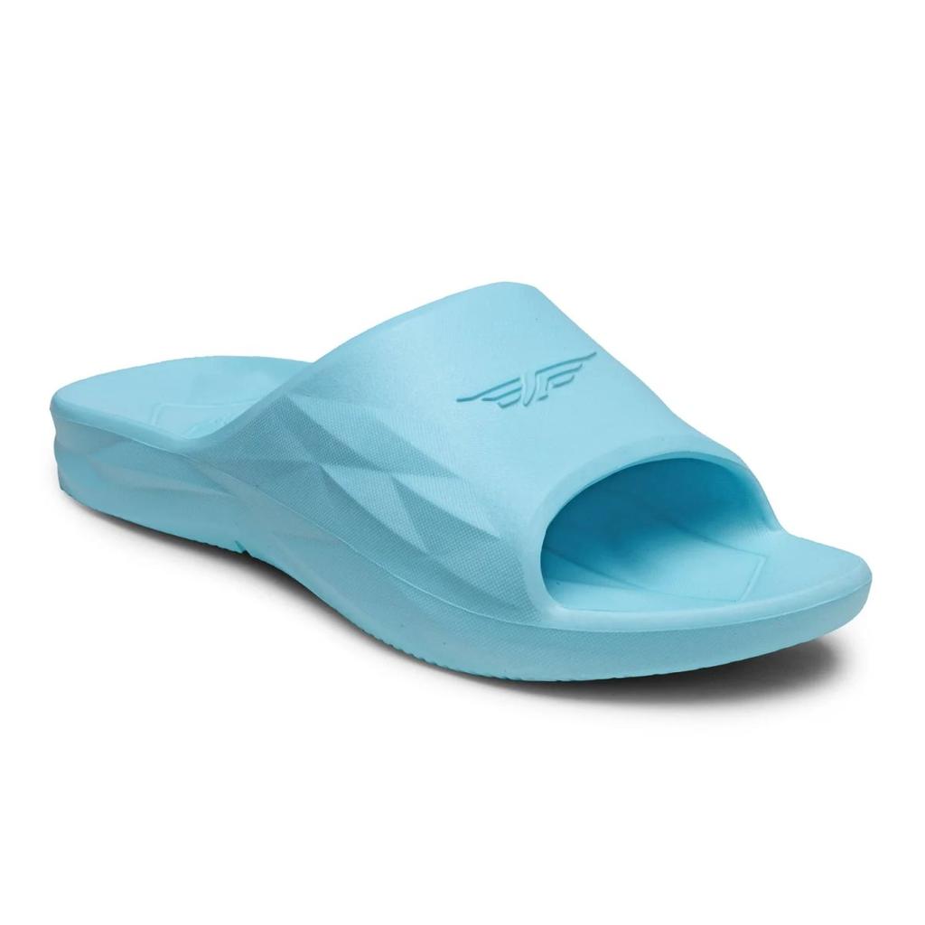 Womens Sliders in Sky Blue | Casual Pool Sliders