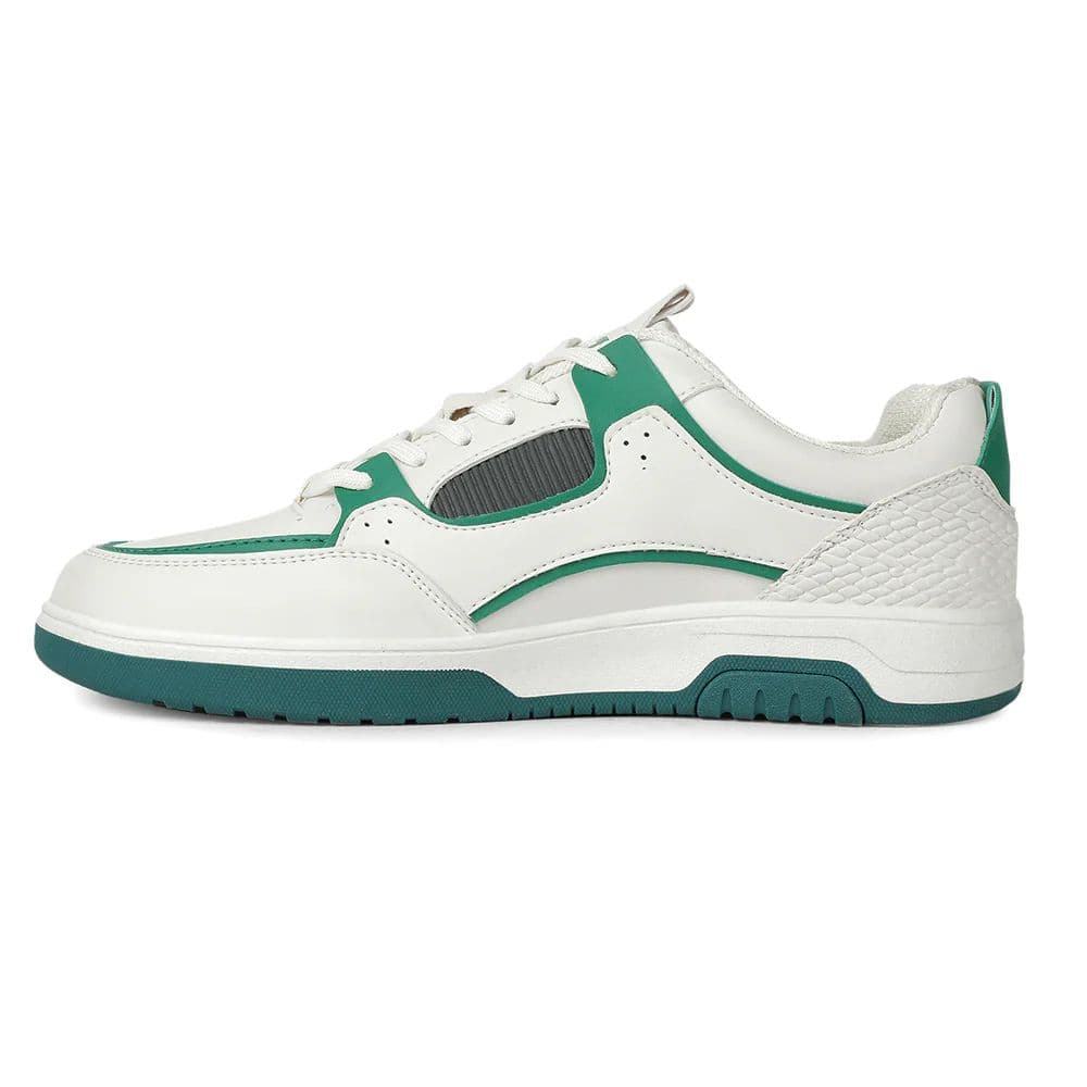 LEAP7X Green Casual Lacing Sneakers for Men JETSTEP-E by Liberty — photo 5