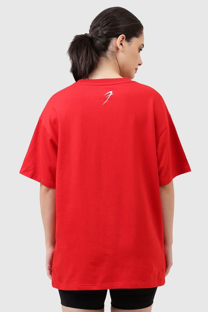 Levitate Oversized T-shirt Red — photo 6
