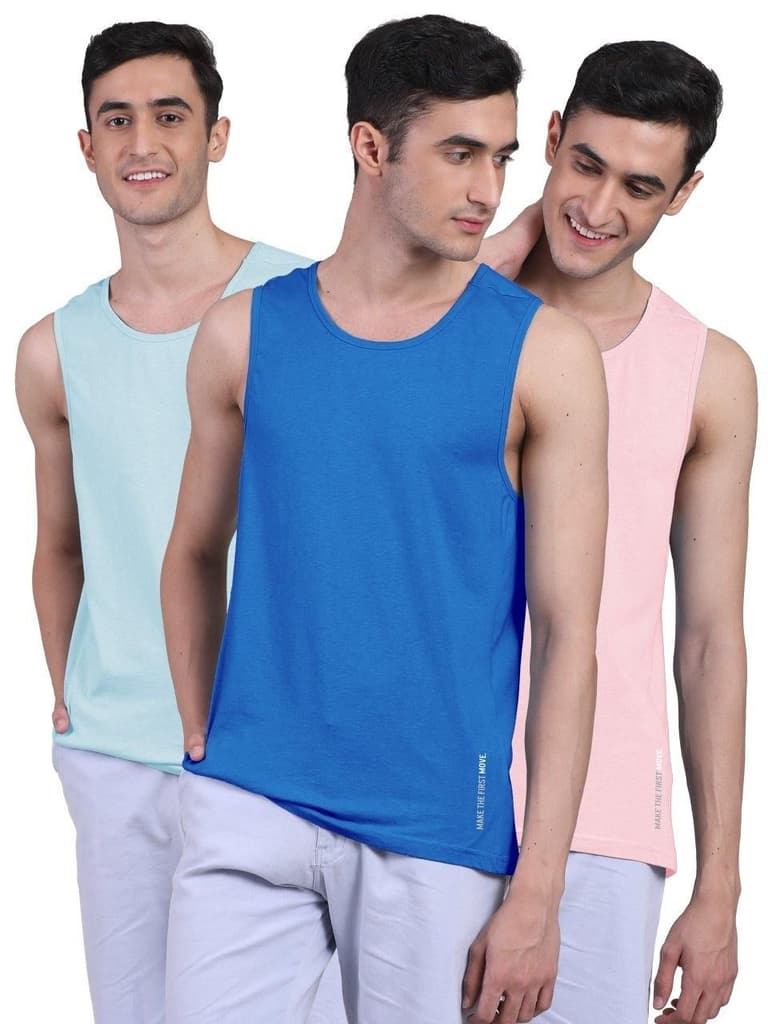 Twin Skin Organic Bamboo Vest - Active Fit (Pack of 3) — photo 14