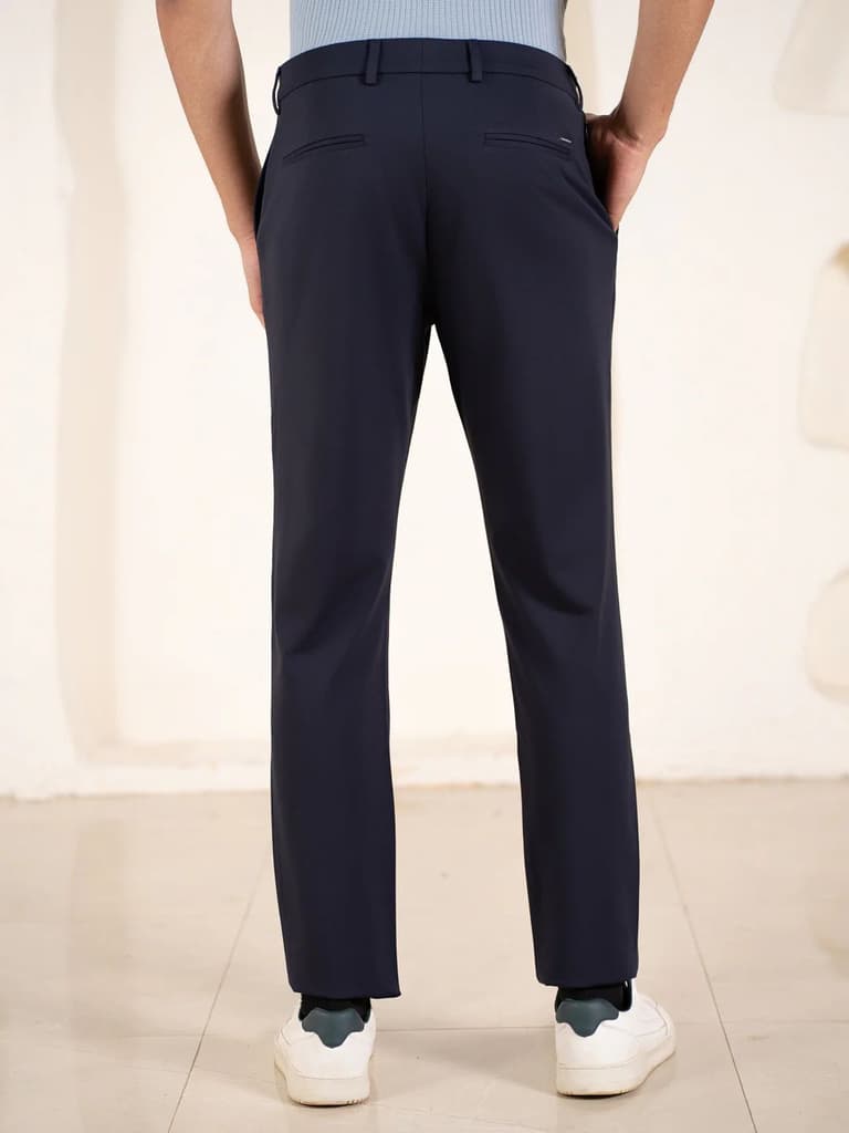 Malai Navy Soft-touch Slim Fit Power Stretch Pants — photo 7