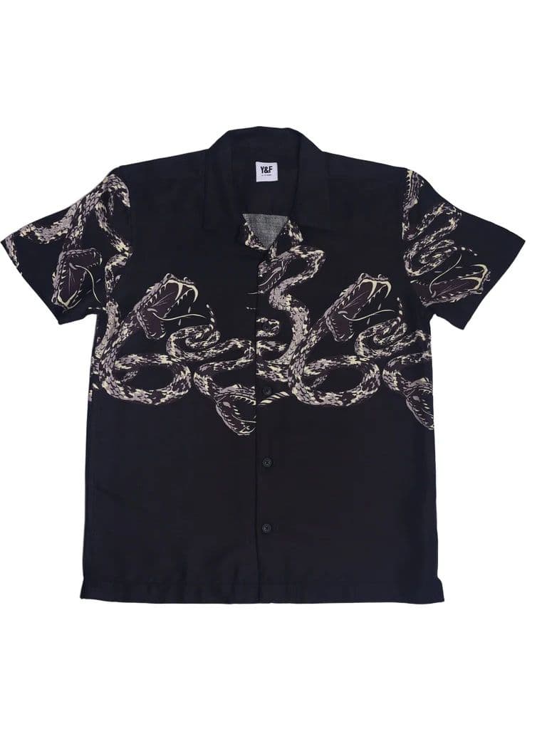 Y&F Kids Boys Black Printed Shirt — photo 3