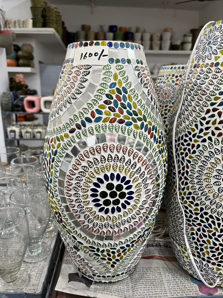 Colorful Vase | Decorative | Ceramic | Multi-colored