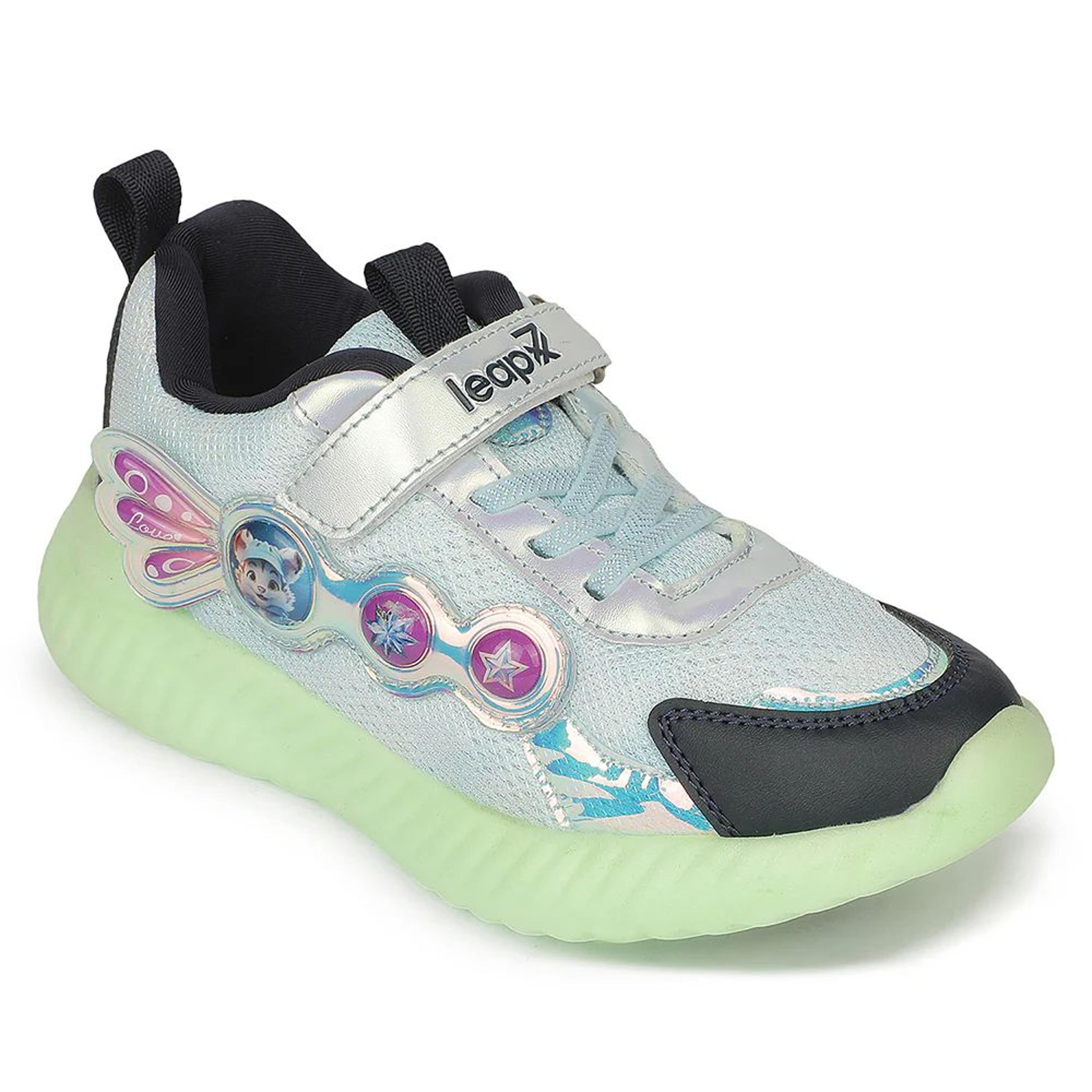 LEAP7X NITKID-60 Dynamo Sea Green Sports Walking Shoes for Kids By Liberty
