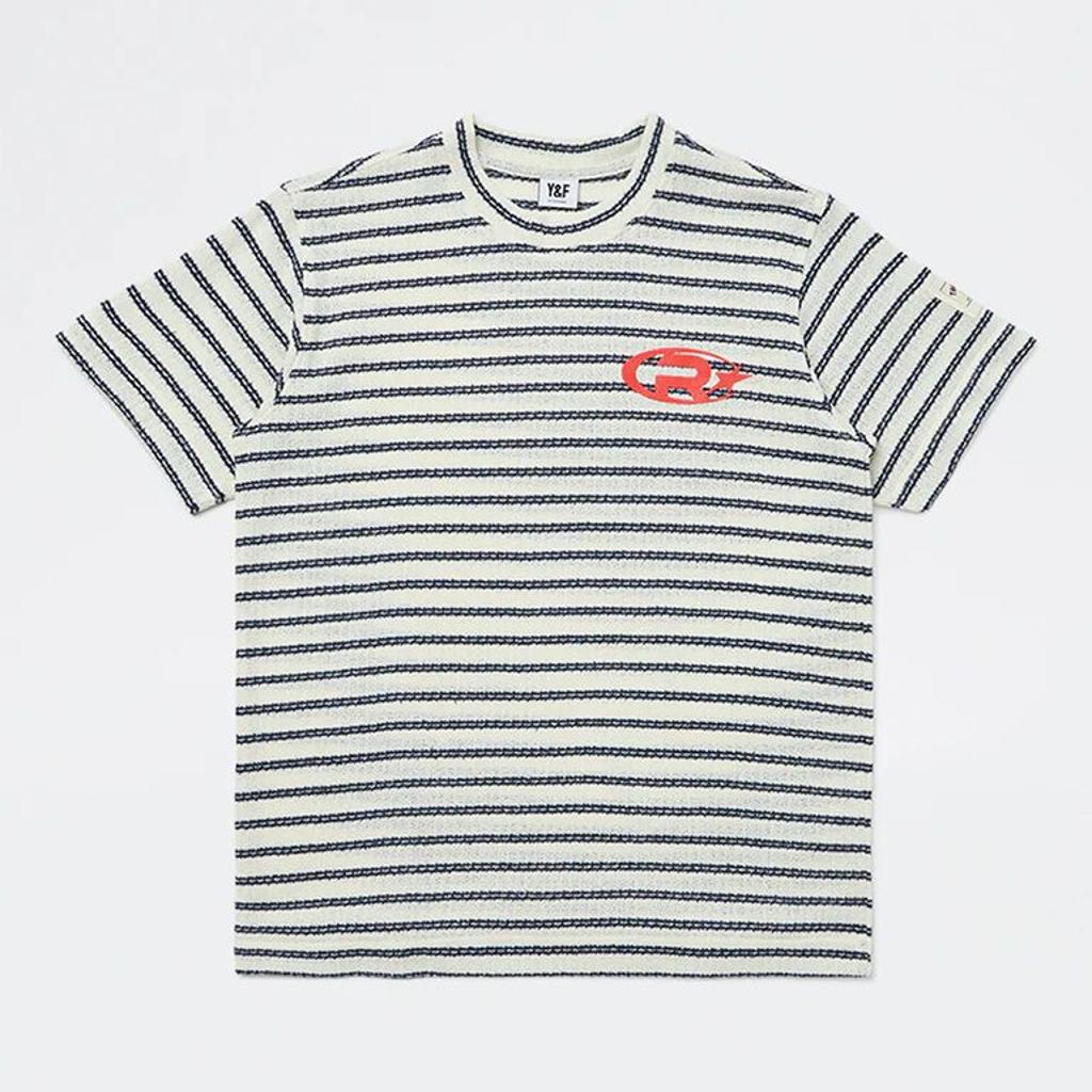 Y&F Kids Boys Black Striped T-Shirt
