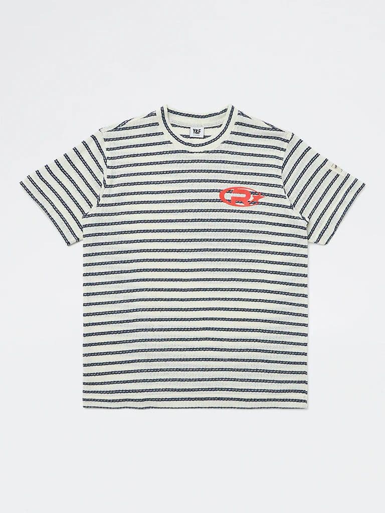 Y&F Kids Boys Black Striped T-Shirt