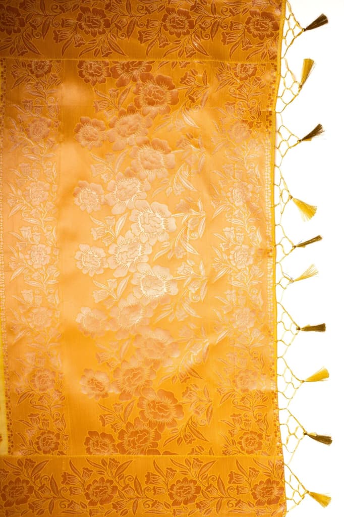 Mimosa Women's Woven Design Banarasi Style Art Silk Saree With Blouse Piece : SA00001804GDFREE — photo 7