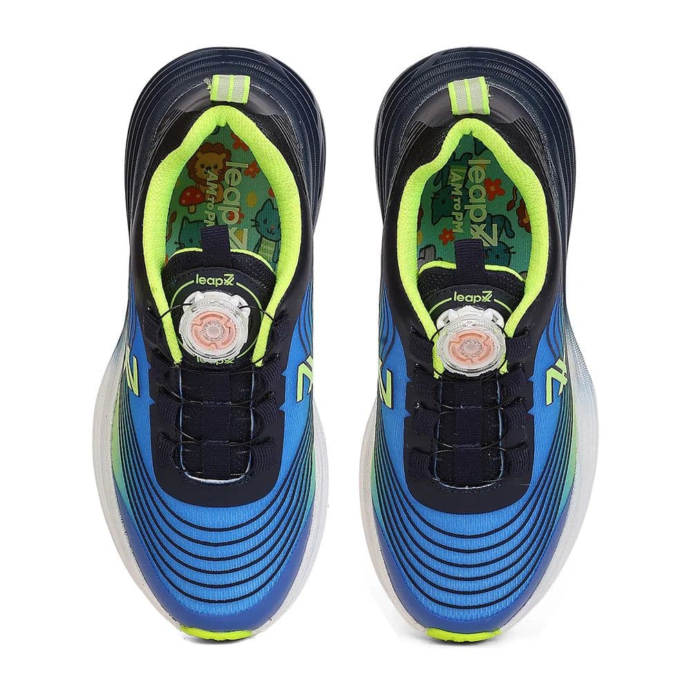 Leap7X LOTO-6 Kids' Royal Blue Walking Shoes - TWISTS & GO with Colorblock Design — photo 6